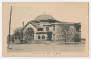 Primary view of object titled '[Baptist Church in Midland Texas]'.
