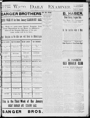 Primary view of object titled 'Waco Daily Examiner. (Waco, Tex.), Vol. 19, No. 56, Ed. 1, Tuesday, January 26, 1886'.