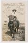 Postcard: ["Tex" McDaniel Riding Steer]