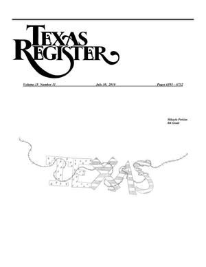Primary view of object titled 'Texas Register, Volume 35, Number 31, Pages 6593-6732, July 30, 2010'.