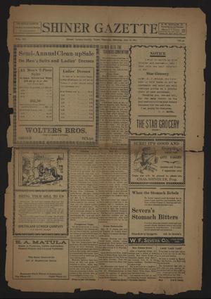 Primary view of object titled 'Shiner Gazette (Shiner, Tex.), Vol. 20, No. 48, Ed. 1 Thursday, July 31, 1913'.