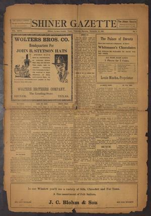 Primary view of object titled 'Shiner Gazette (Shiner, Tex.), Vol. 27, No. 6, Ed. 1 Thursday, November 13, 1919'.