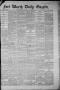Thumbnail image of item number 1 in: 'Fort Worth Daily Gazette. (Fort Worth, Tex.), Vol. 7, No. 33, Ed. 1, Thursday, January 25, 1883'.