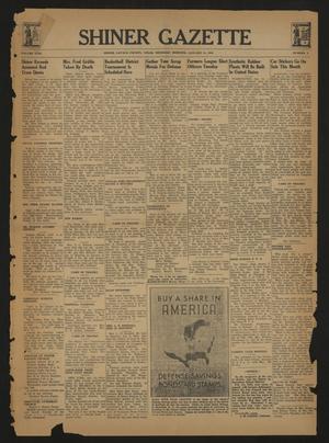 Primary view of object titled 'Shiner Gazette (Shiner, Tex.), Vol. 49, No. 2, Ed. 1 Thursday, January 15, 1942'.