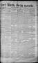 Thumbnail image of item number 1 in: 'Fort Worth Daily Gazette. (Fort Worth, Tex.), Vol. 7, No. 253, Ed. 1, Thursday, September 13, 1883'.