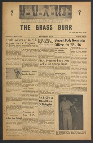 Primary view of object titled 'The Grass Burr (Weatherford, Tex.), No. 11, Ed. 1 Wednesday, March 9, 1955'.
