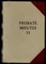 Thumbnail image of item number 1 in: 'Travis County Probate Records: Probate Minutes 31'.