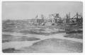 Photograph: [Photograph of Soldiers Camp, Texas City, After Storm]