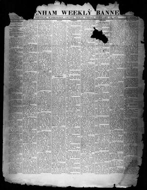 Primary view of object titled 'Brenham Weekly Banner. (Brenham, Tex.), Vol. 14, No. 7, Ed. 1, Friday, February 14, 1879'.