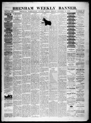 Primary view of object titled 'Brenham Weekly Banner. (Brenham, Tex.), Vol. 14, No. 44, Ed. 1, Friday, October 31, 1879'.