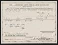 Primary view of [Receipt for Payment to Pan-American Life Insurance Company, January 8, 1936]