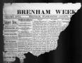 Newspaper: Brenham Weekly Banner. (Brenham, Tex.), Vol. 17, No. 24, Ed. 1, Thurs…