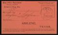 Thumbnail image of item number 2 in: '[Return Receipt for Registered Mail from Sayles & Sayles to M. McAlpine]'.