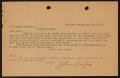 Letter: Letter From John Sayles to Graham B. Smedley, January 1, 1912]