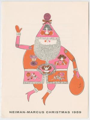 Primary view of object titled '[Menu: Neiman-Marcus Christmas, 1959]'.