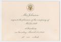 Text: [Lunch Invitation from Lady Bird Johnson,March 22, 1966]