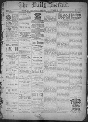 Primary view of object titled 'The Daily Herald (Brownsville, Tex.), Vol. 5, No. 159, Ed. 1, Tuesday, January 5, 1897'.