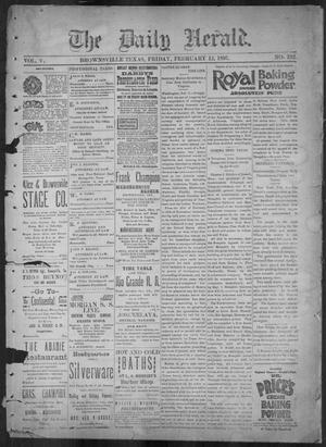 Primary view of object titled 'The Daily Herald (Brownsville, Tex.), Vol. 5, No. 192, Ed. 1, Friday, February 12, 1897'.