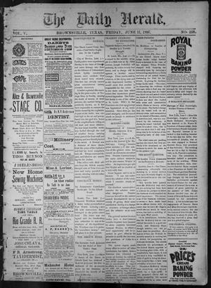 Primary view of object titled 'The Daily Herald (Brownsville, Tex.), Vol. 5, No. 258, Ed. 1, Friday, June 11, 1897'.