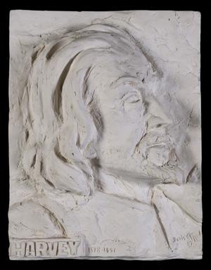 Primary view of object titled '[Bas-relief of William Harvey]'.