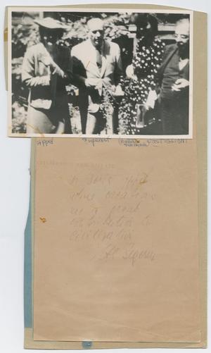 Primary view of object titled '[Appel with Historians Sigerist and Castiglioni]'.