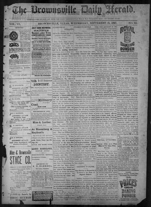 Primary view of object titled 'The Brownsville Daily Herald. (Brownsville, Tex.), Vol. 6, No. 62, Ed. 1, Wednesday, September 15, 1897'.