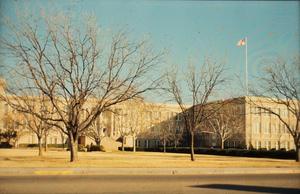 Primary view of object titled '[Photograph of Abilene Christian College Administration Building]'.