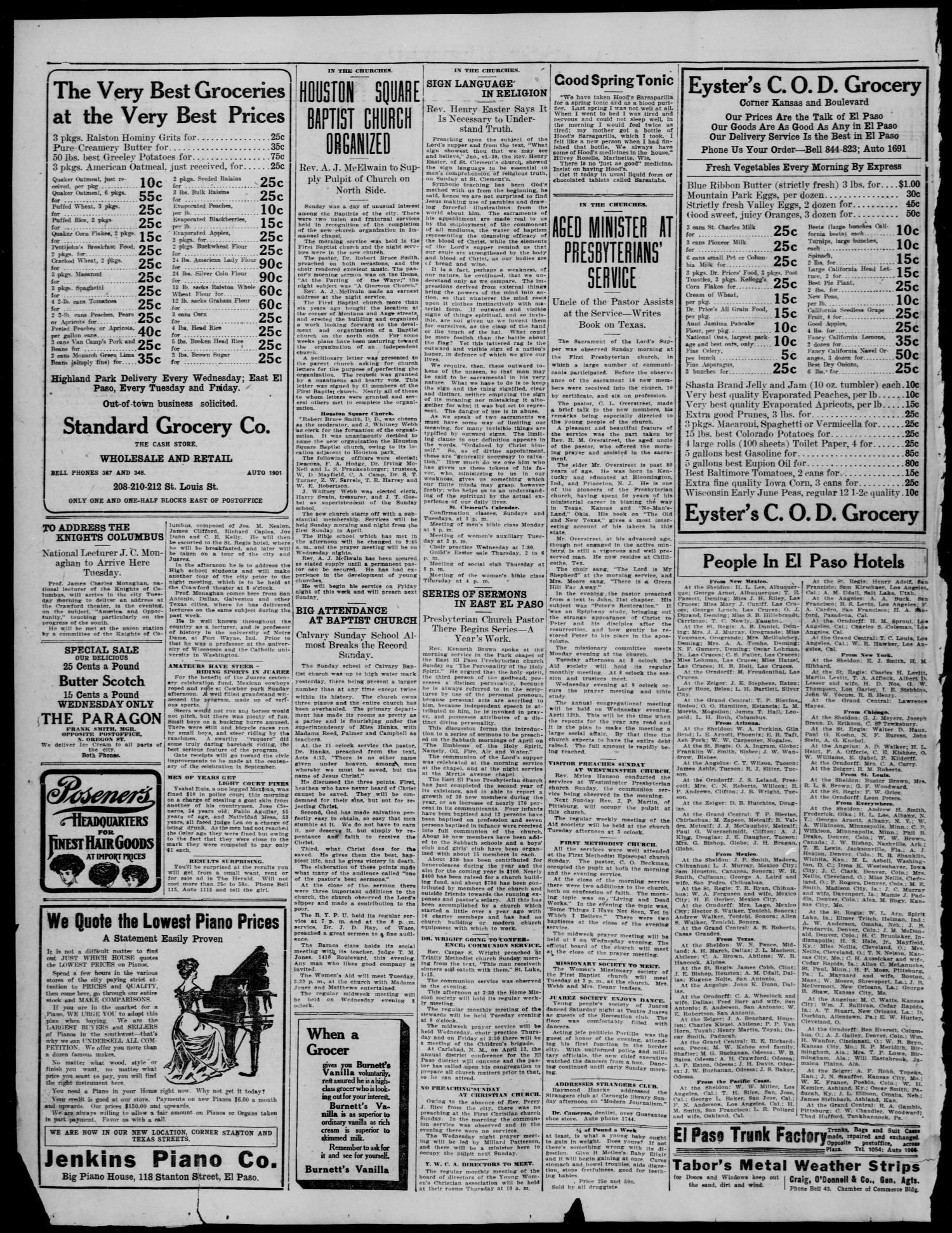 El Paso Herald (El Paso, Tex.), Ed. 1, Monday, April 4, 1910
                                                
                                                    [Sequence #]: 2 of 12
                                                