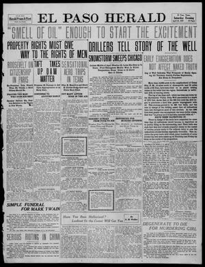 Primary view of object titled 'El Paso Herald (El Paso, Tex.), Ed. 1, Saturday, April 23, 1910'.