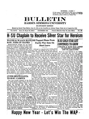 Primary view of object titled 'Bulletin: Hardin-Simmons University, Ex-Student Edition, December 1942'.