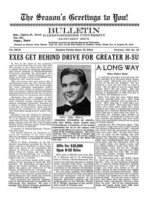 Primary view of object titled 'Bulletin: Hardin-Simmons University, Ex-Student Issue, December 1945'.