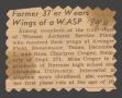 Clipping: [Clipping: Former 37'er Wears Wings of a WASP]