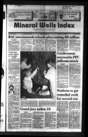 Primary view of object titled 'Mineral Wells Index (Mineral Wells, Tex.), Vol. 85, No. 195, Ed. 1 Friday, December 20, 1985'.