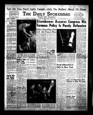 Primary view of object titled 'The Daily Spokesman (Pampa, Tex.), Vol. 4, No. 42, Ed. 1 Friday, January 28, 1955'.