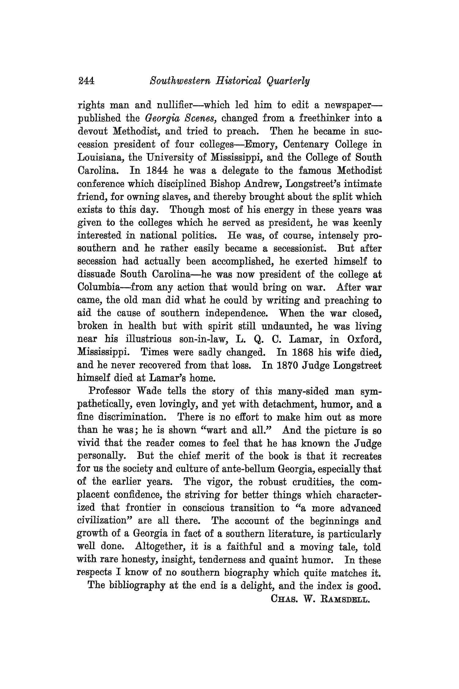 The Southwestern Historical Quarterly, Volume 29, July 1925 - April, 1926
                                                
                                                    244
                                                