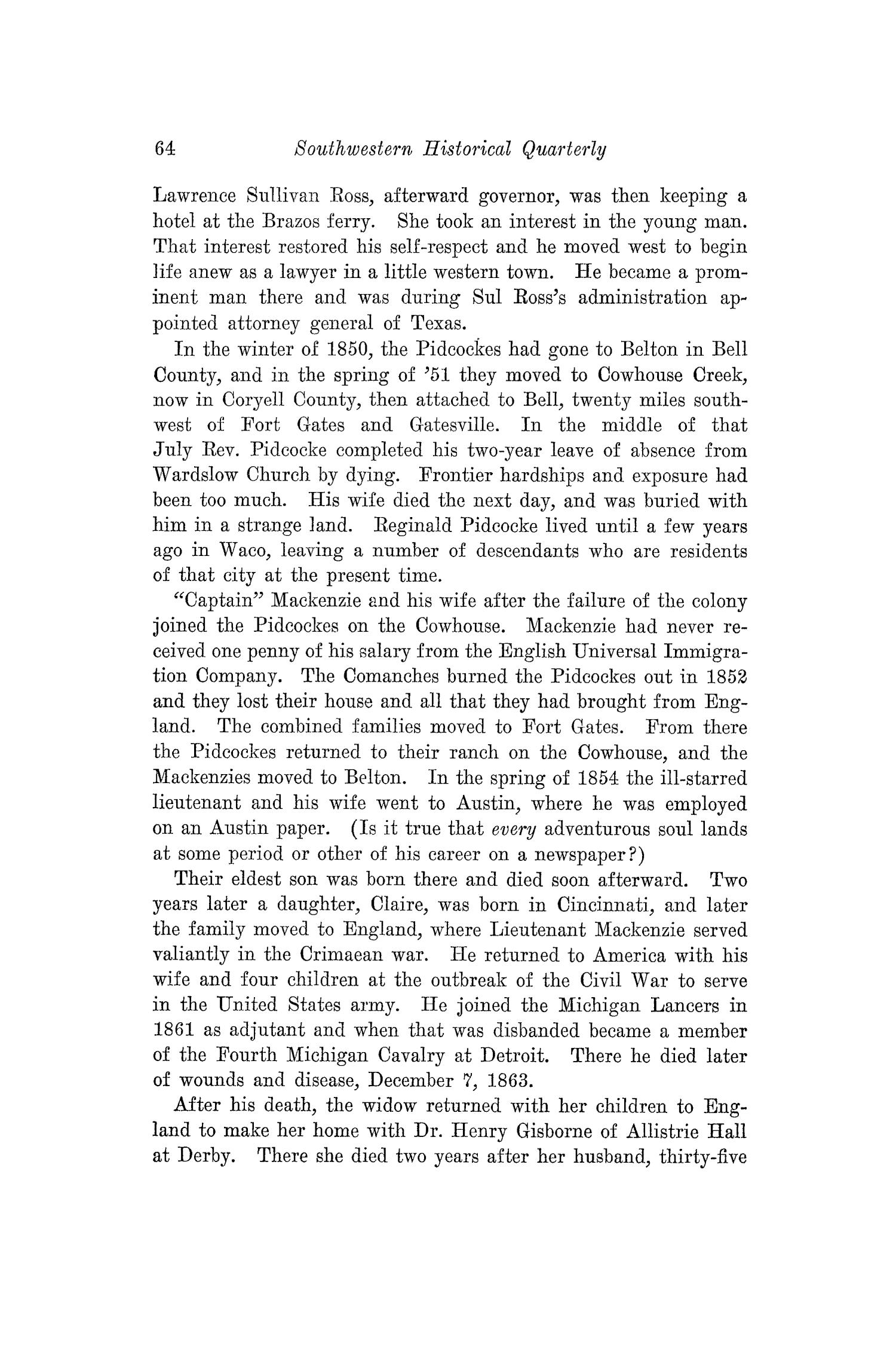 The Southwestern Historical Quarterly, Volume 29, July 1925 - April, 1926
                                                
                                                    64
                                                