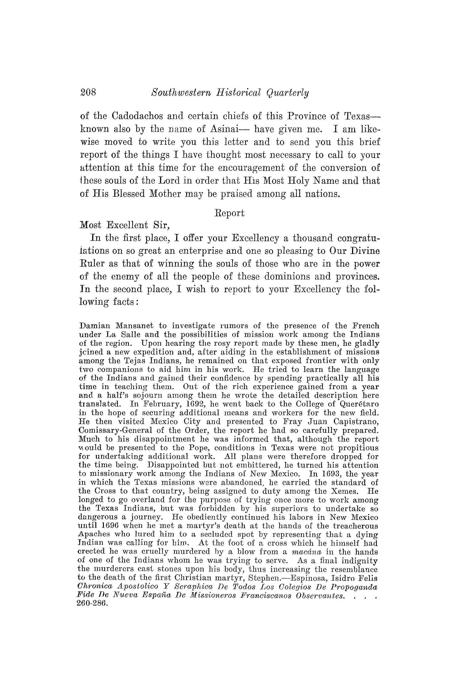 The Southwestern Historical Quarterly, Volume 30, July 1926 - April, 1927
                                                
                                                    208
                                                