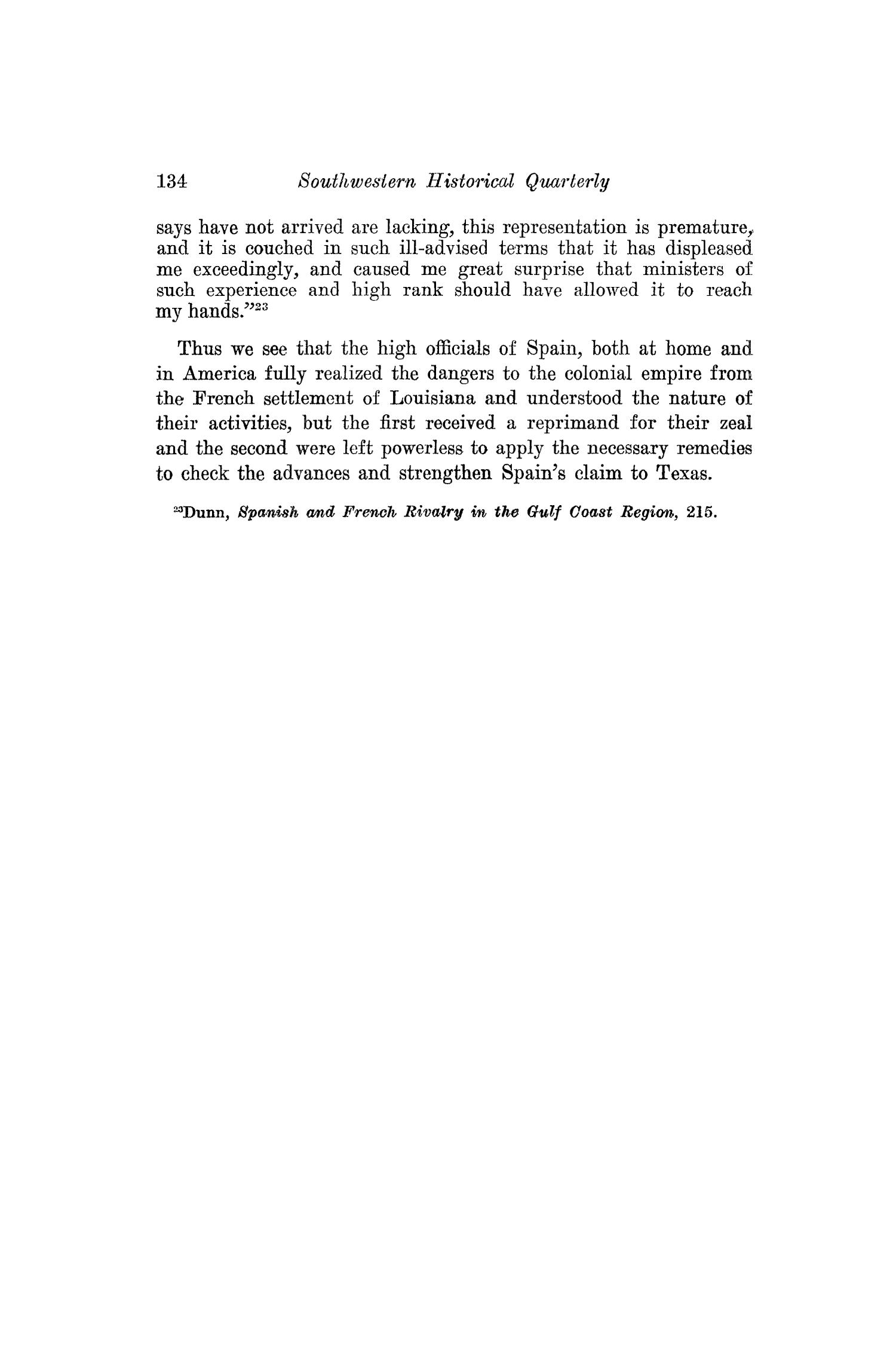 The Southwestern Historical Quarterly, Volume 38, July 1934 - April, 1935
                                                
                                                    134
                                                