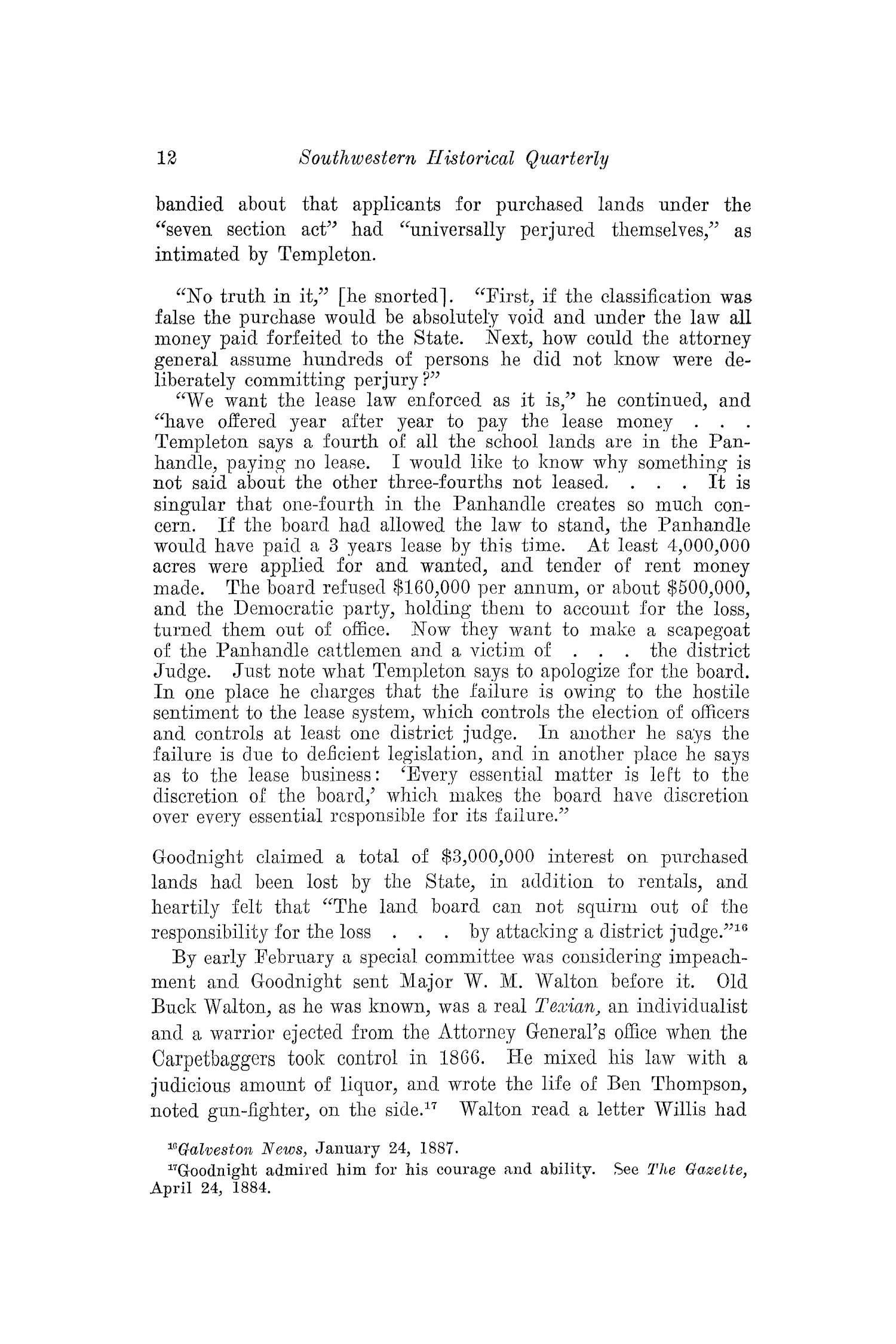 The Southwestern Historical Quarterly, Volume 38, July 1934 - April, 1935
                                                
                                                    12
                                                