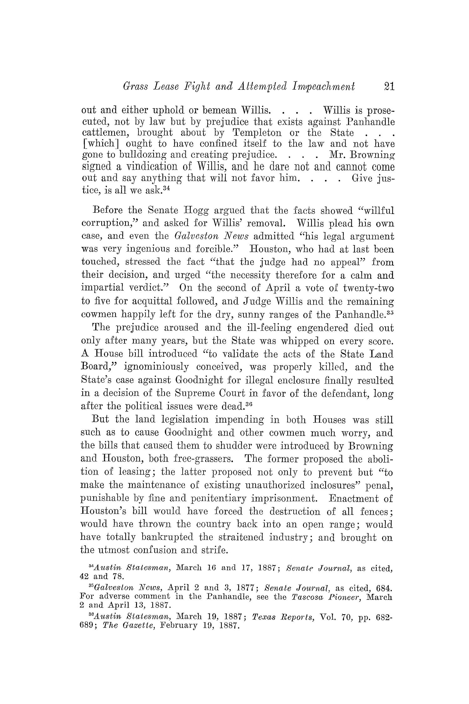 The Southwestern Historical Quarterly, Volume 38, July 1934 - April, 1935
                                                
                                                    21
                                                