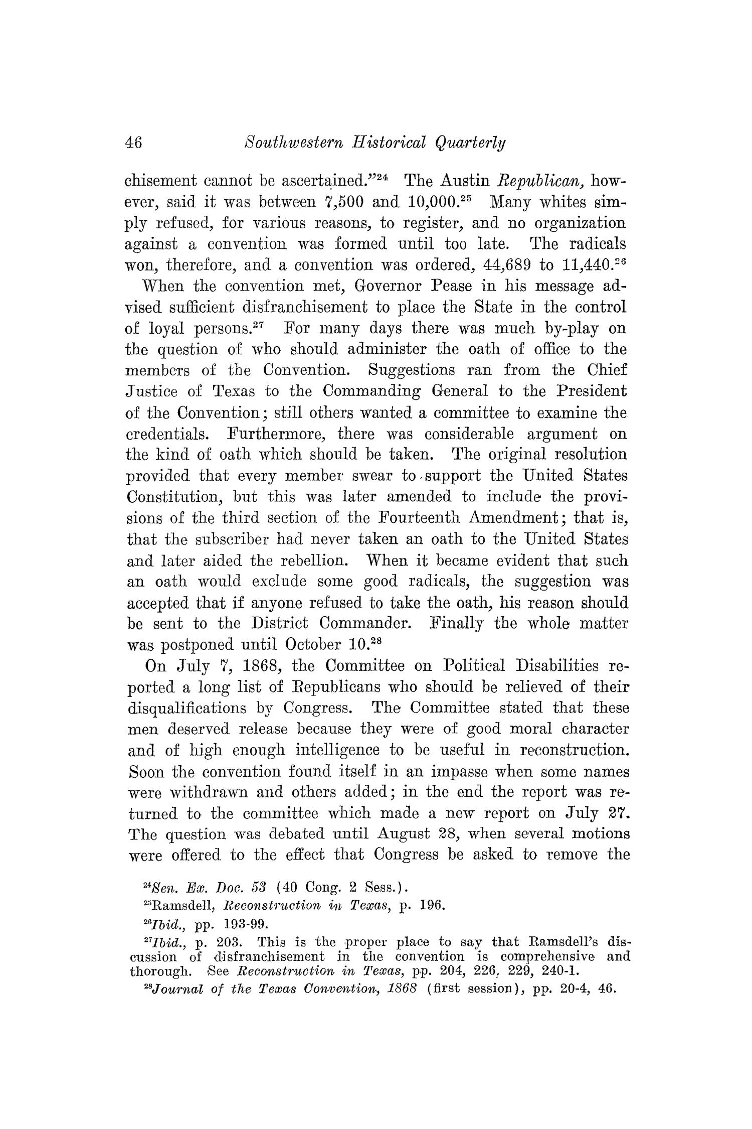 The Southwestern Historical Quarterly, Volume 38, July 1934 - April, 1935
                                                
                                                    46
                                                