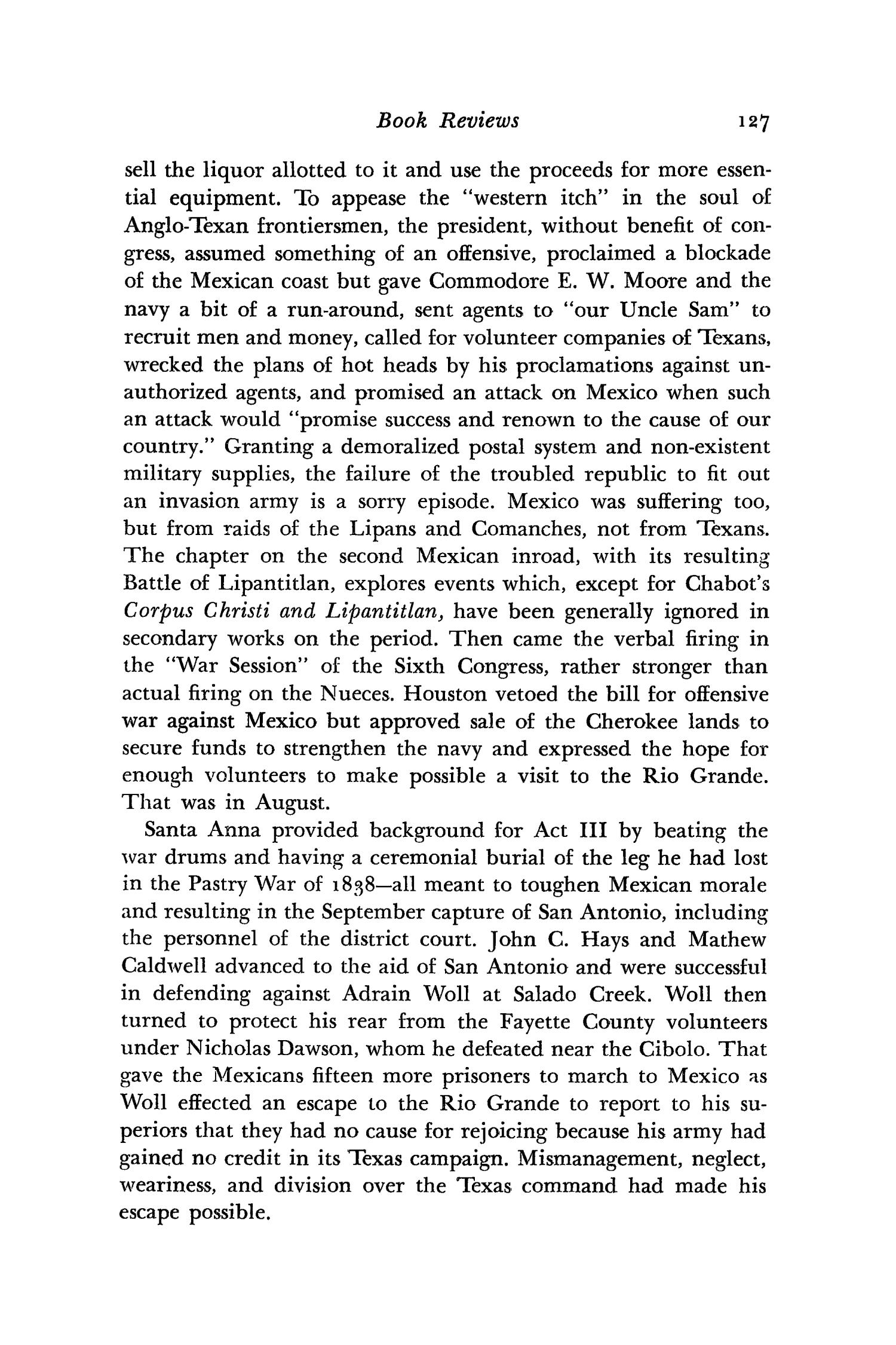 The Southwestern Historical Quarterly, Volume 69, July 1965 - April, 1966
                                                
                                                    127
                                                