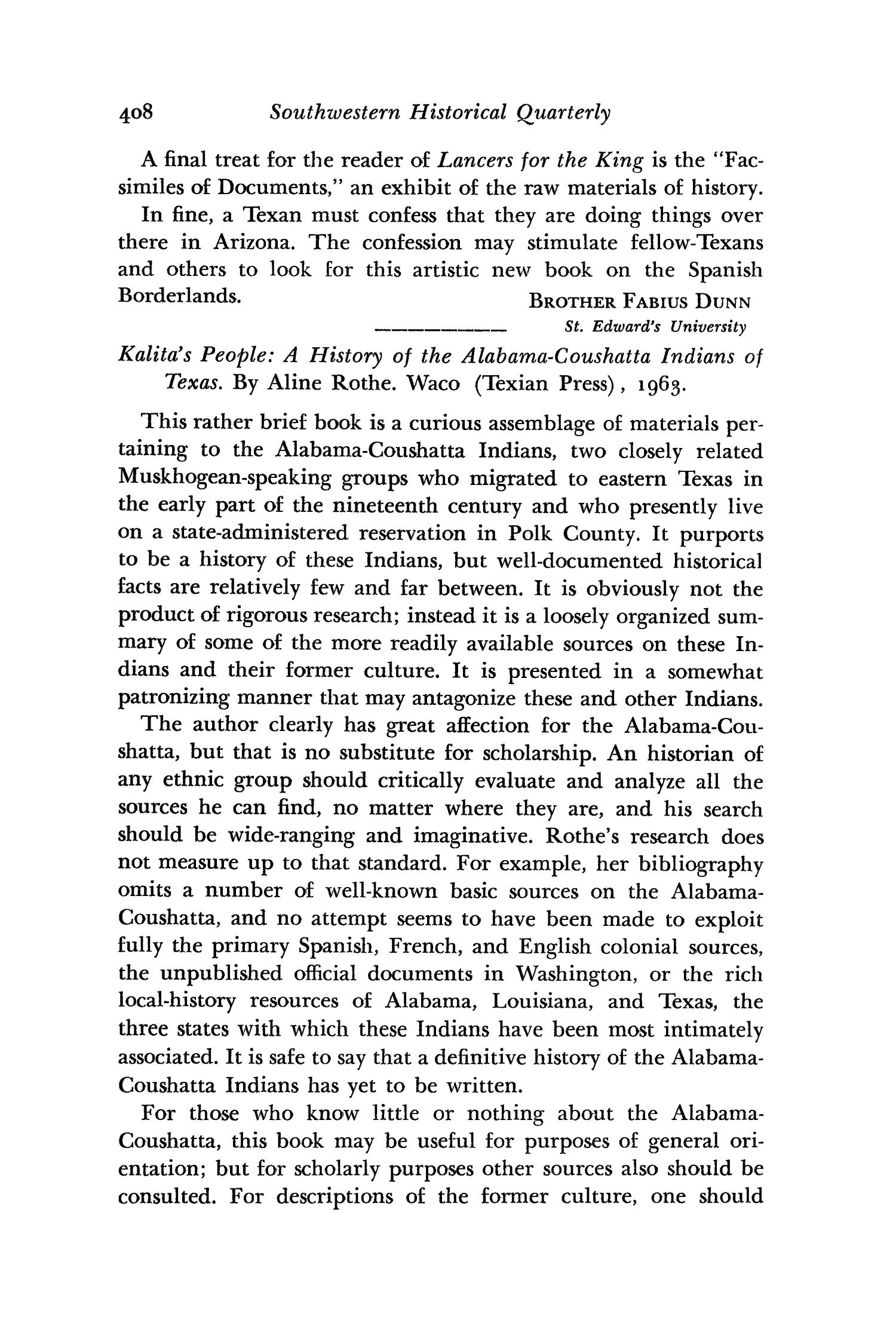 The Southwestern Historical Quarterly, Volume 69, July 1965 - April, 1966
                                                
                                                    408
                                                