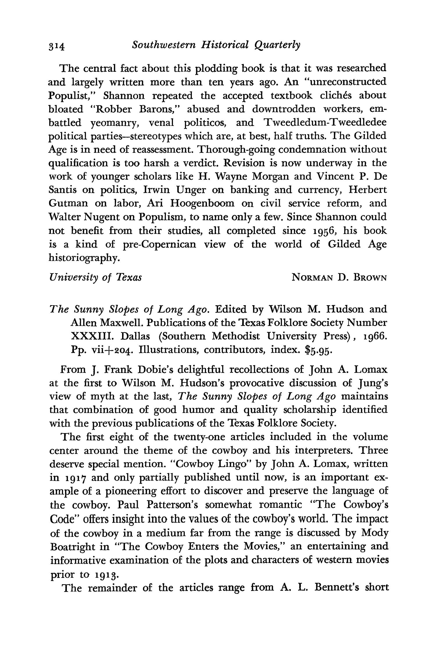 The Southwestern Historical Quarterly, Volume 71, July 1967 - April, 1968
                                                
                                                    314
                                                