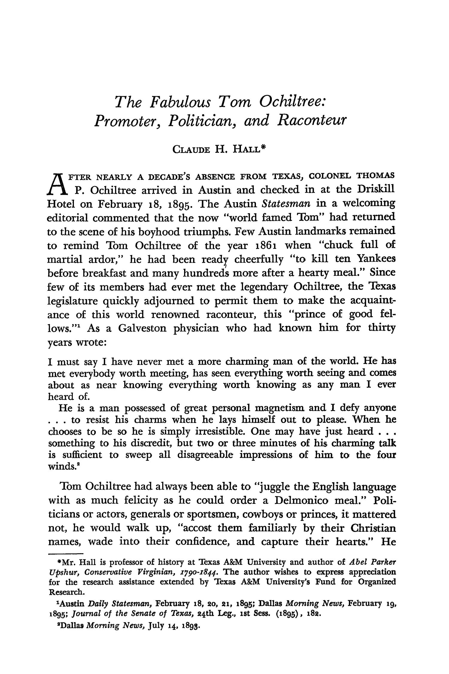 The Southwestern Historical Quarterly, Volume 71, July 1967 - April, 1968
                                                
                                                    347
                                                