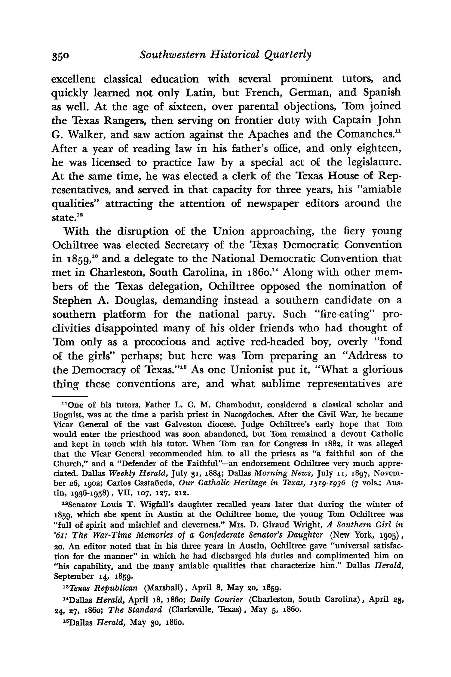 The Southwestern Historical Quarterly, Volume 71, July 1967 - April, 1968
                                                
                                                    350
                                                