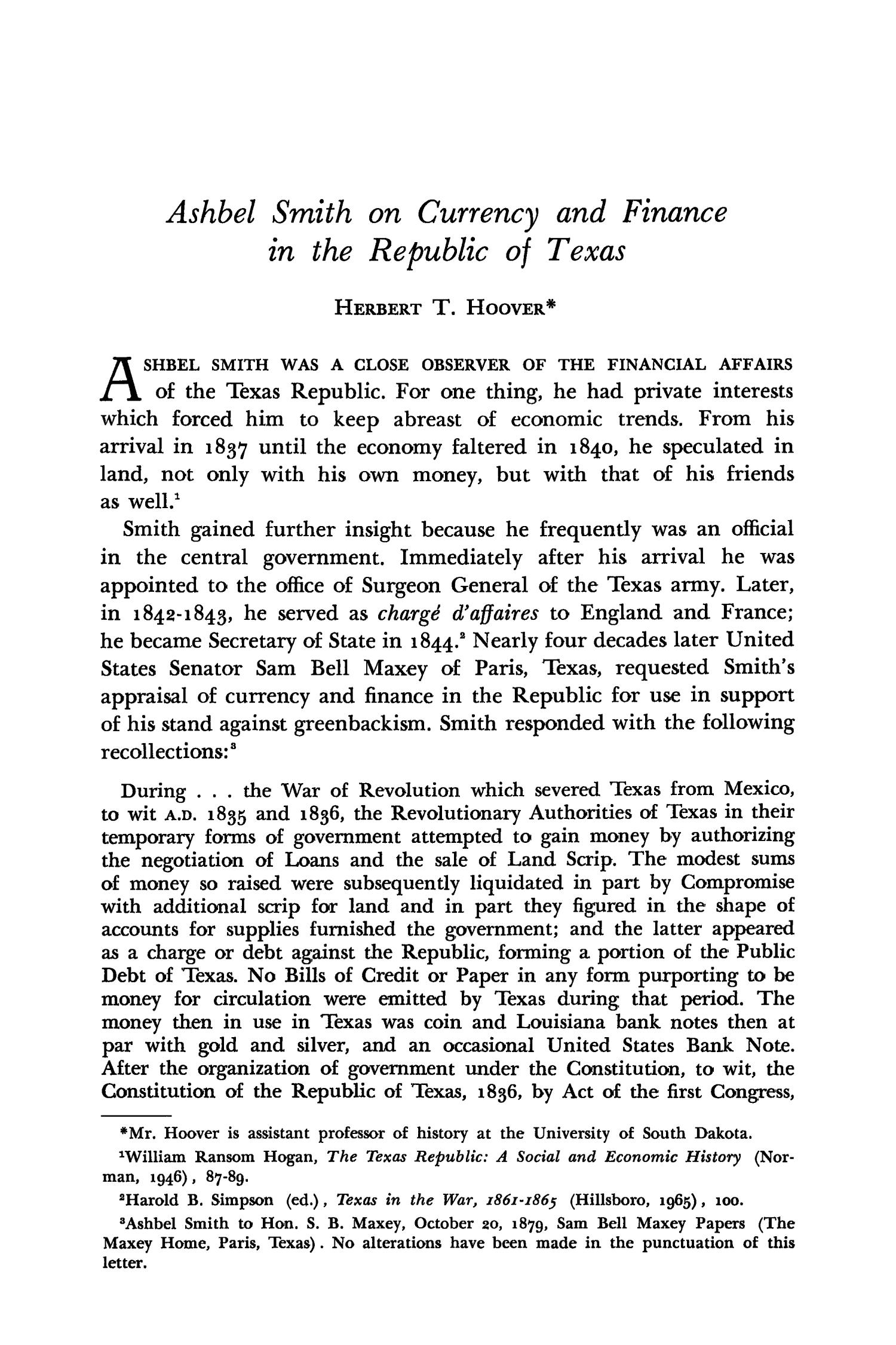 The Southwestern Historical Quarterly, Volume 71, July 1967 - April, 1968
                                                
                                                    419
                                                
