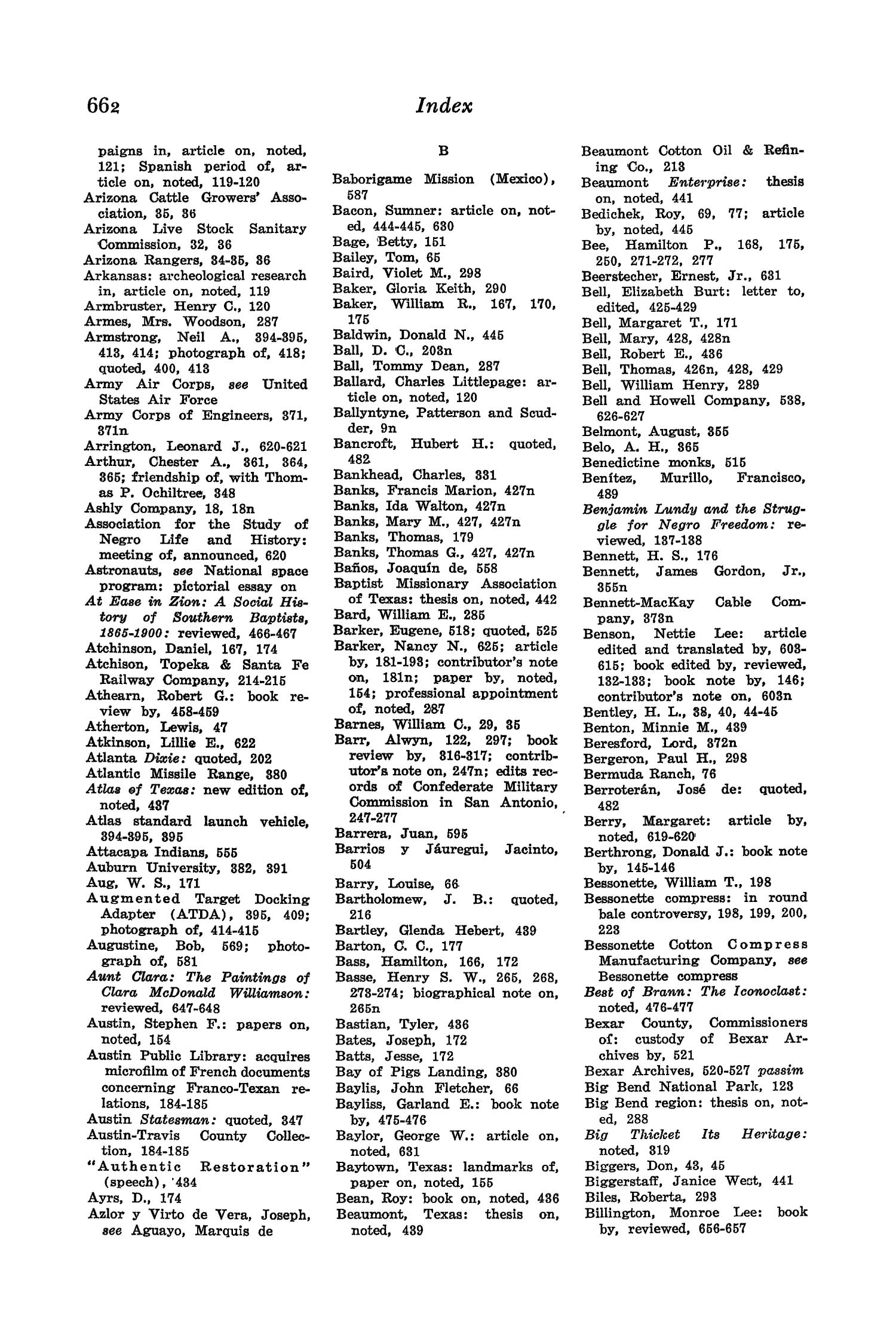 The Southwestern Historical Quarterly, Volume 71, July 1967 - April, 1968
                                                
                                                    662
                                                
