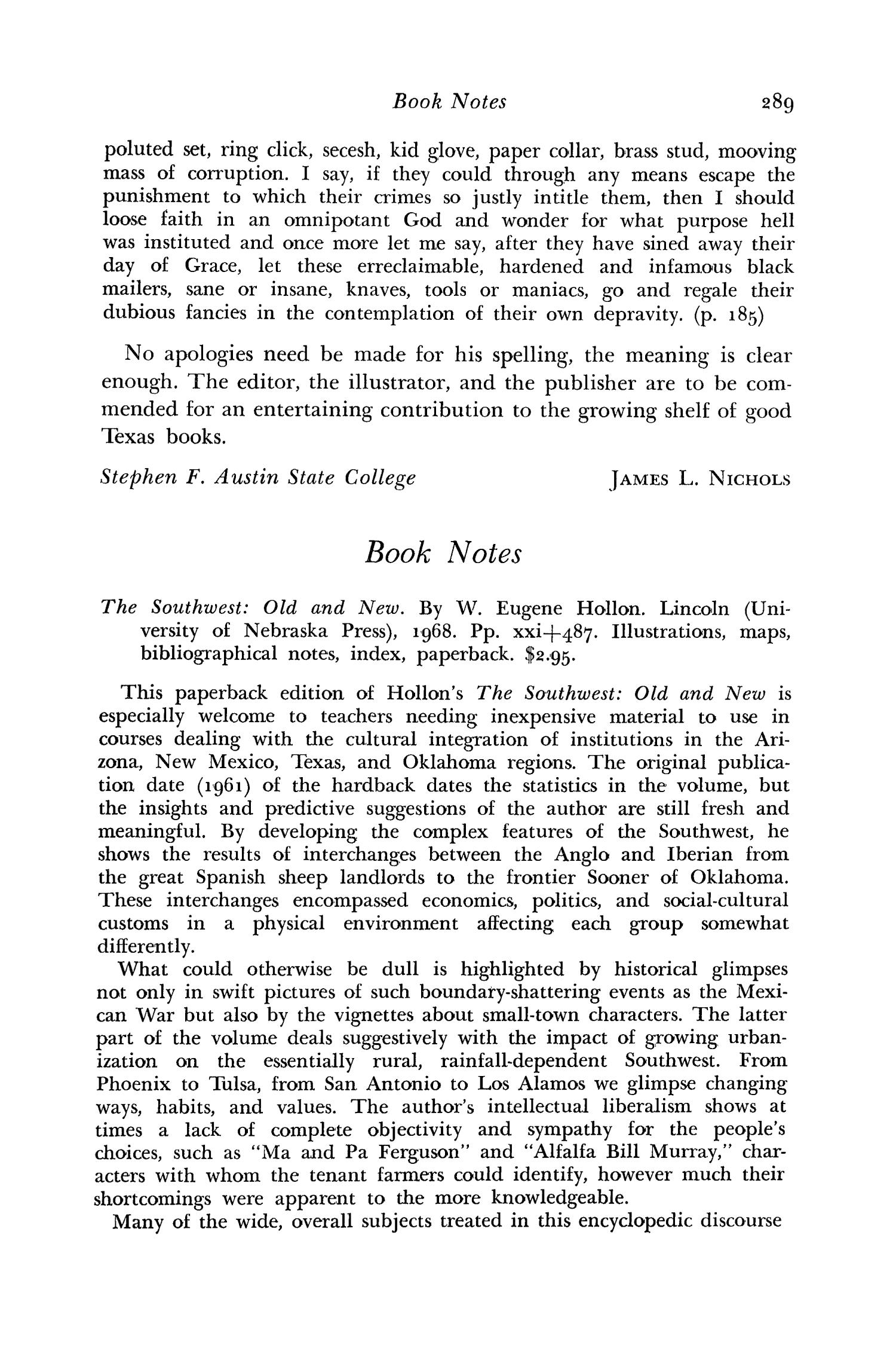 The Southwestern Historical Quarterly, Volume 72, July 1968 - April, 1969
                                                
                                                    489
                                                