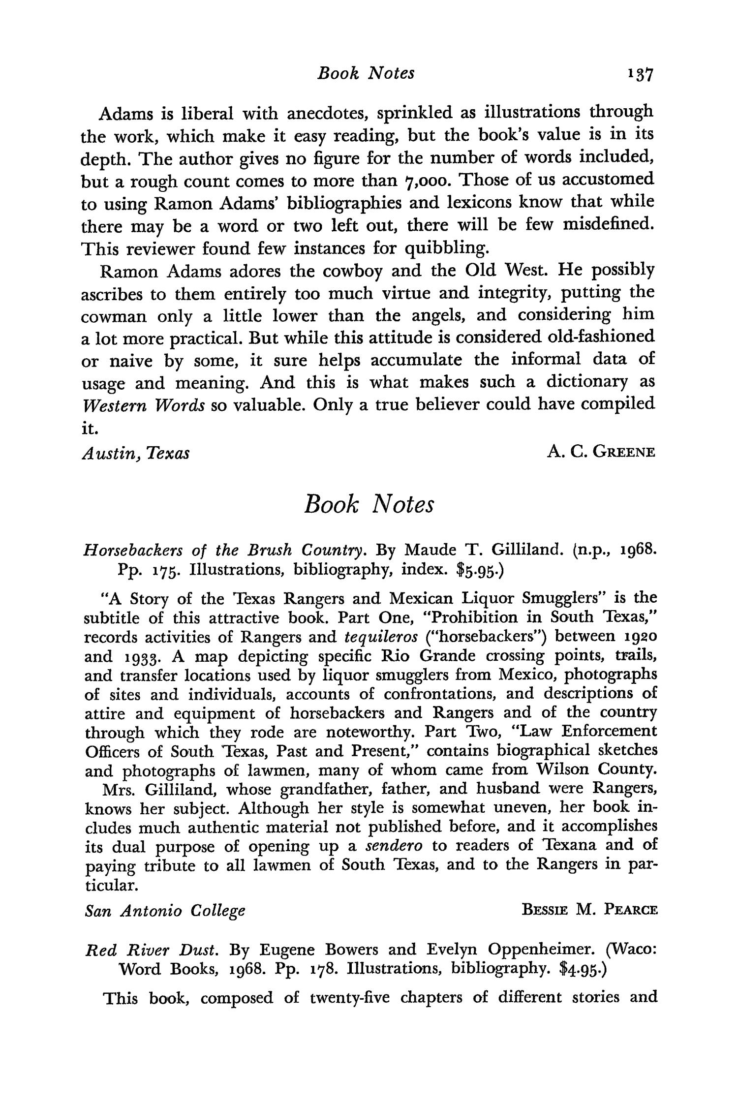 The Southwestern Historical Quarterly, Volume 73, July 1969 - April, 1970
                                                
                                                    137
                                                